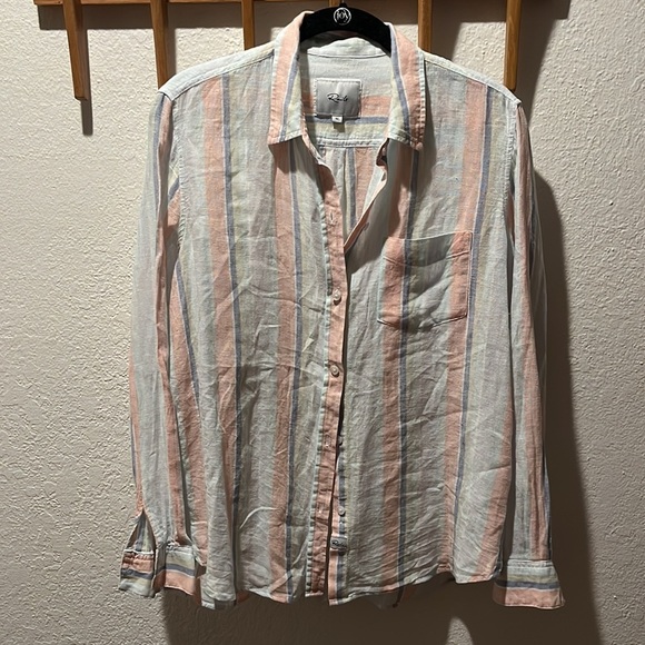 Rails Charli Shirt, Biarritz Multi Stripe - M - Picture 6 of 12
